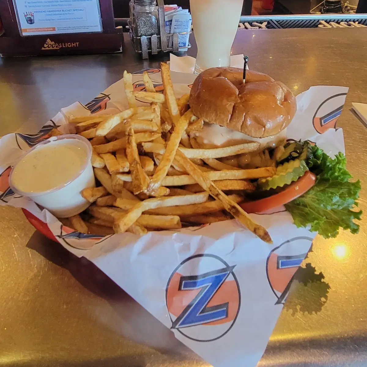 Thousand Island Burger and Fries