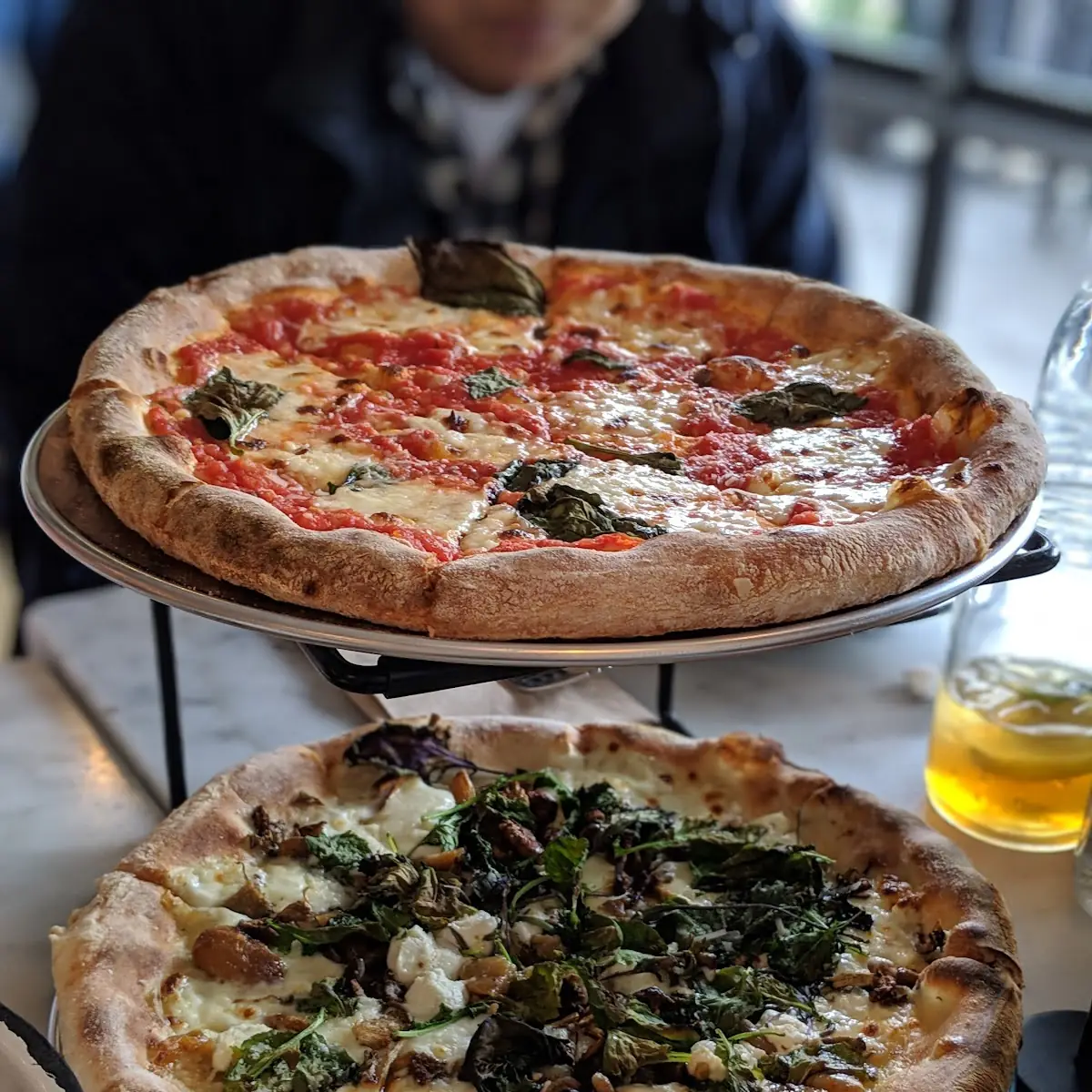 Roasted Chicken Pizza with Arugula