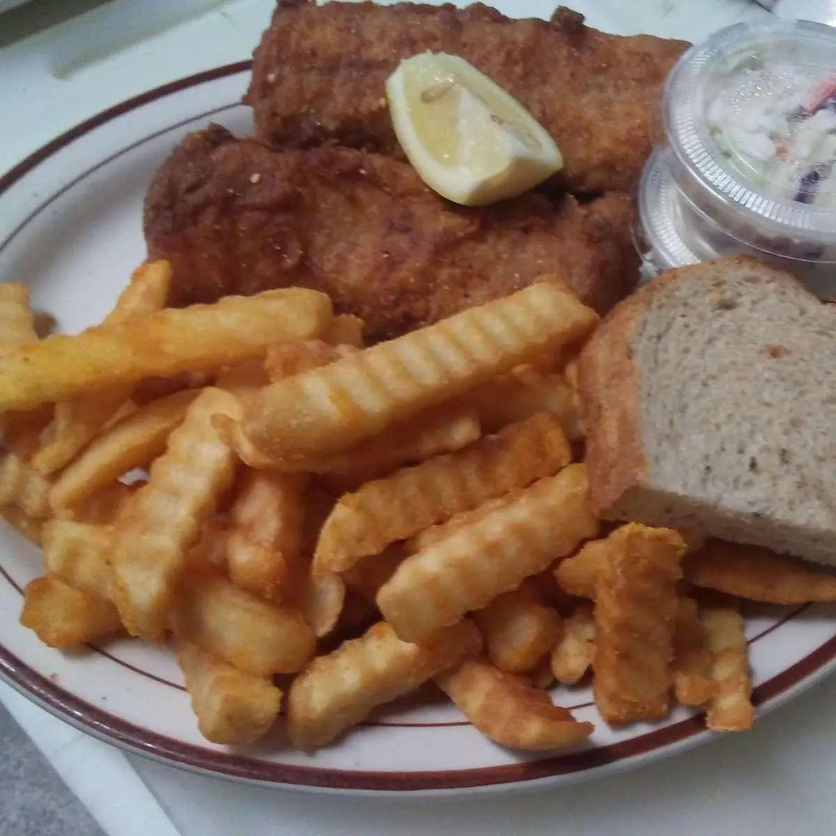 Fried Cod with French Fries