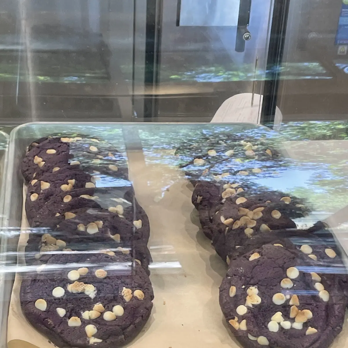 White Chocolate Ube Cookie