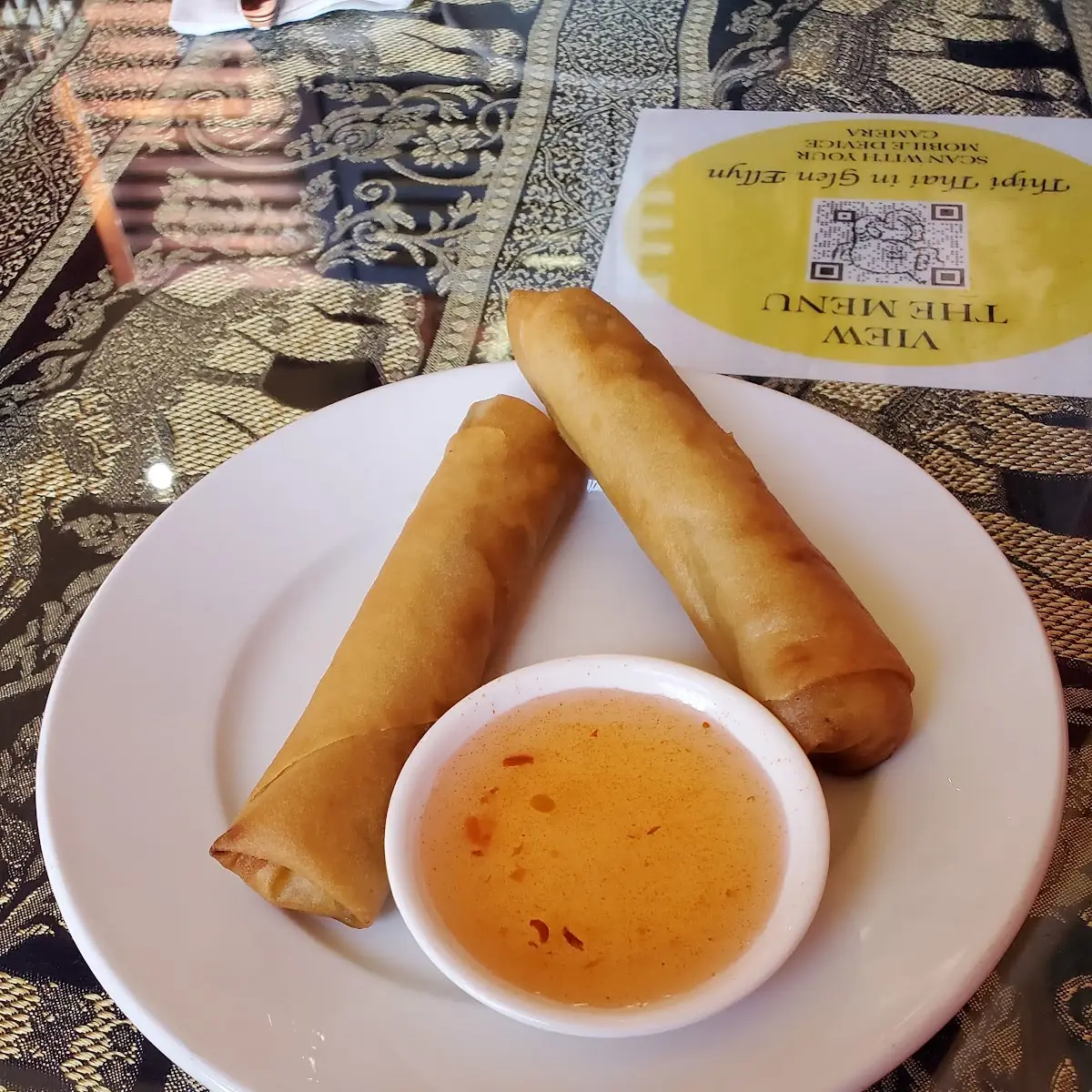 Fried Spring Rolls with Dipping Sauce