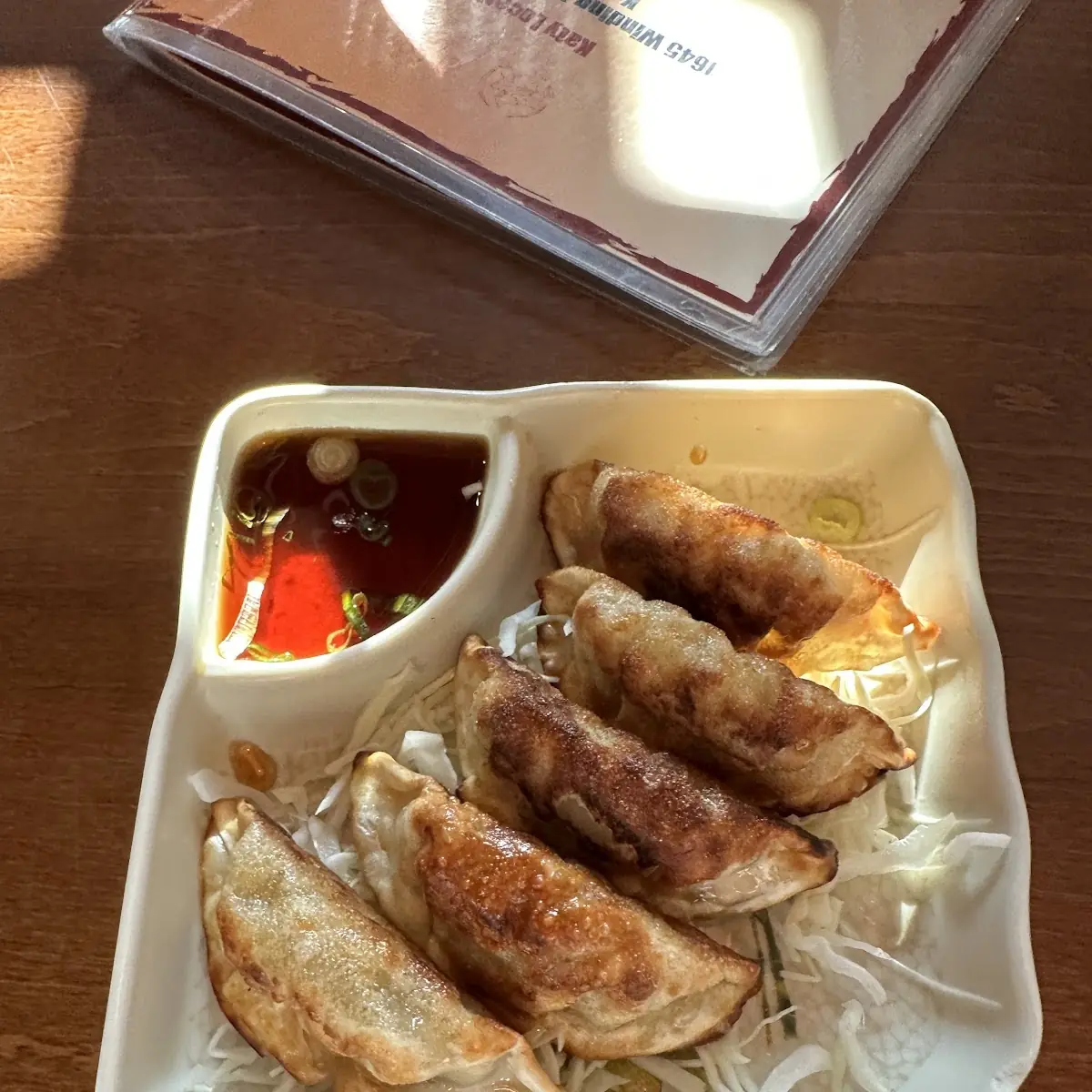 Pan Fried Gyoza with Sauce