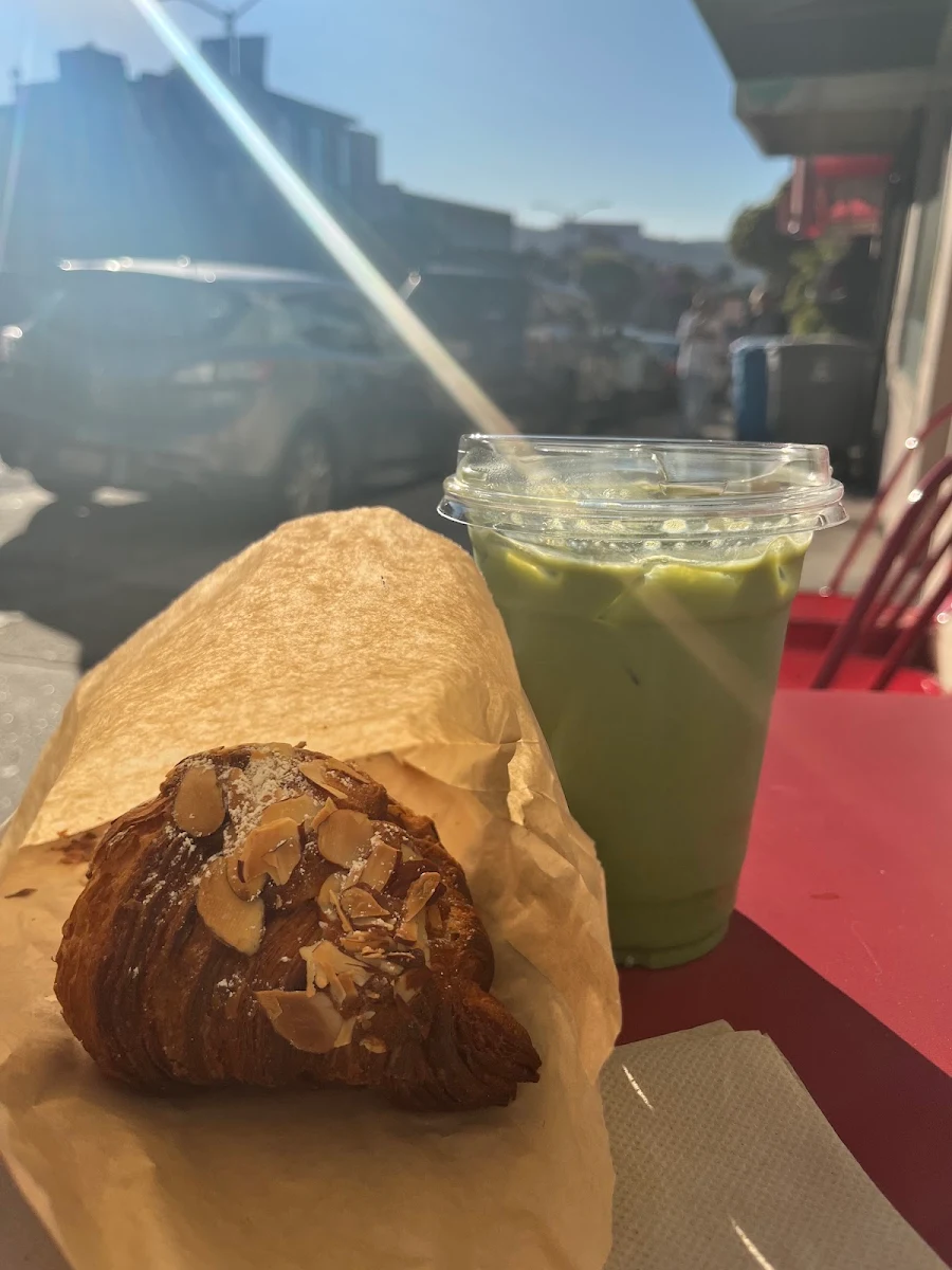 Matcha Latte Almond Croissant