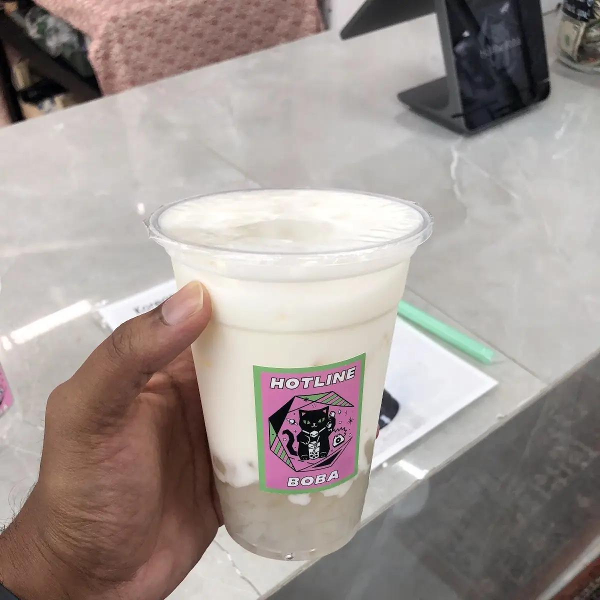 Lychee Milk with Lychee Jello