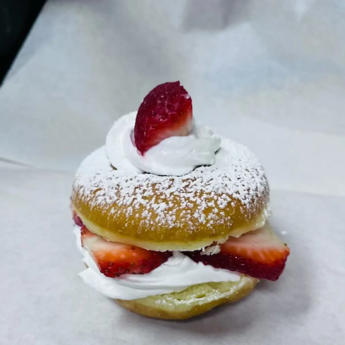 Strawberry Cream Donut