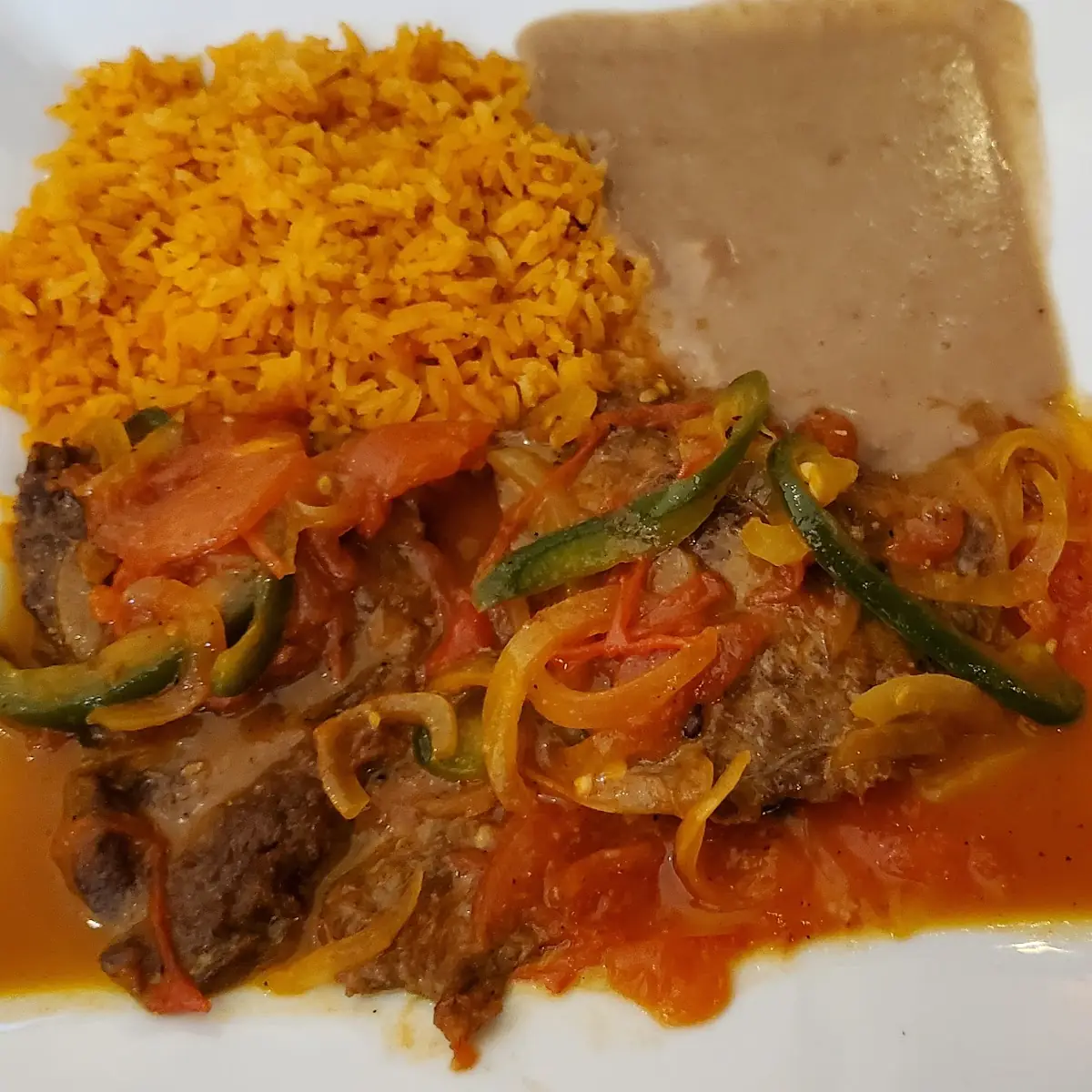 Mexican Style Beef Fried Beans