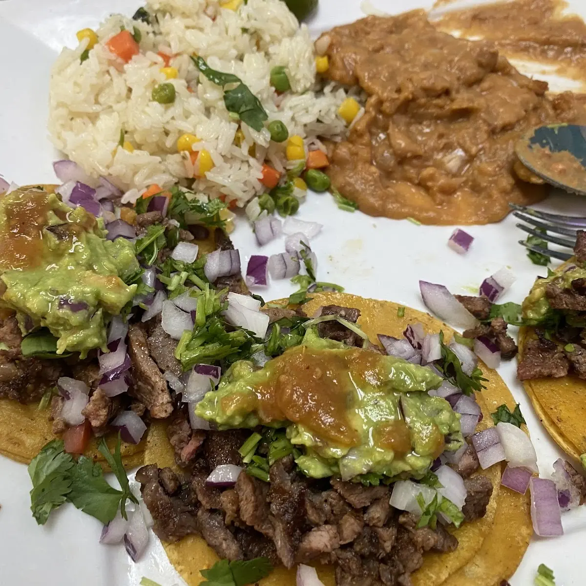 Carne Asada Tacos with Guacamole