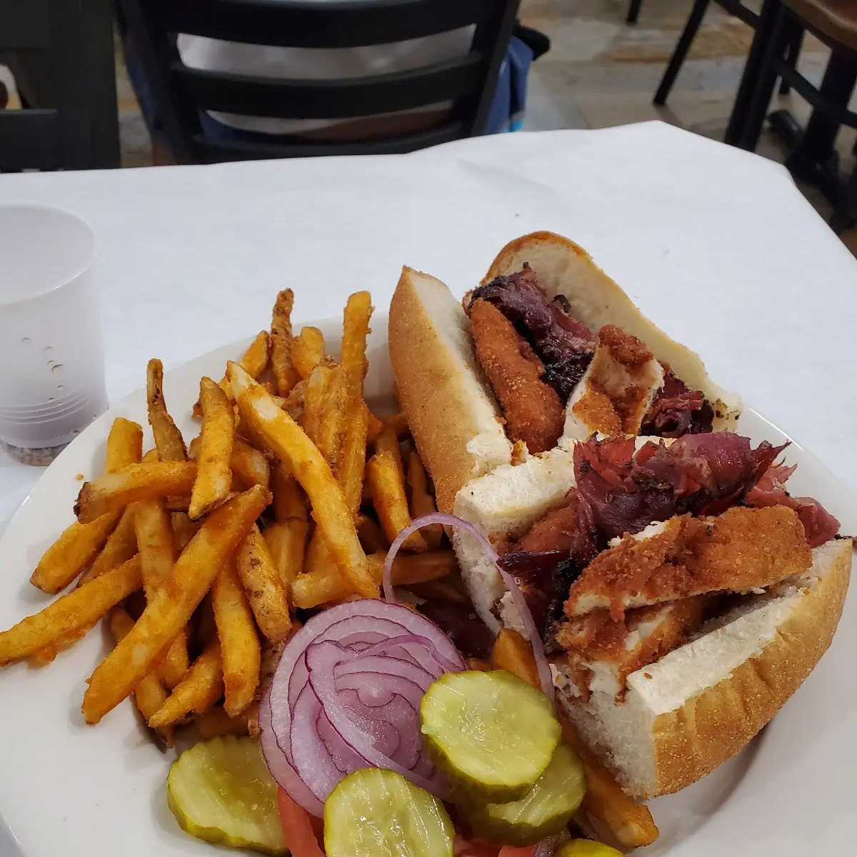 Shnitzel Pastrami Sandwich