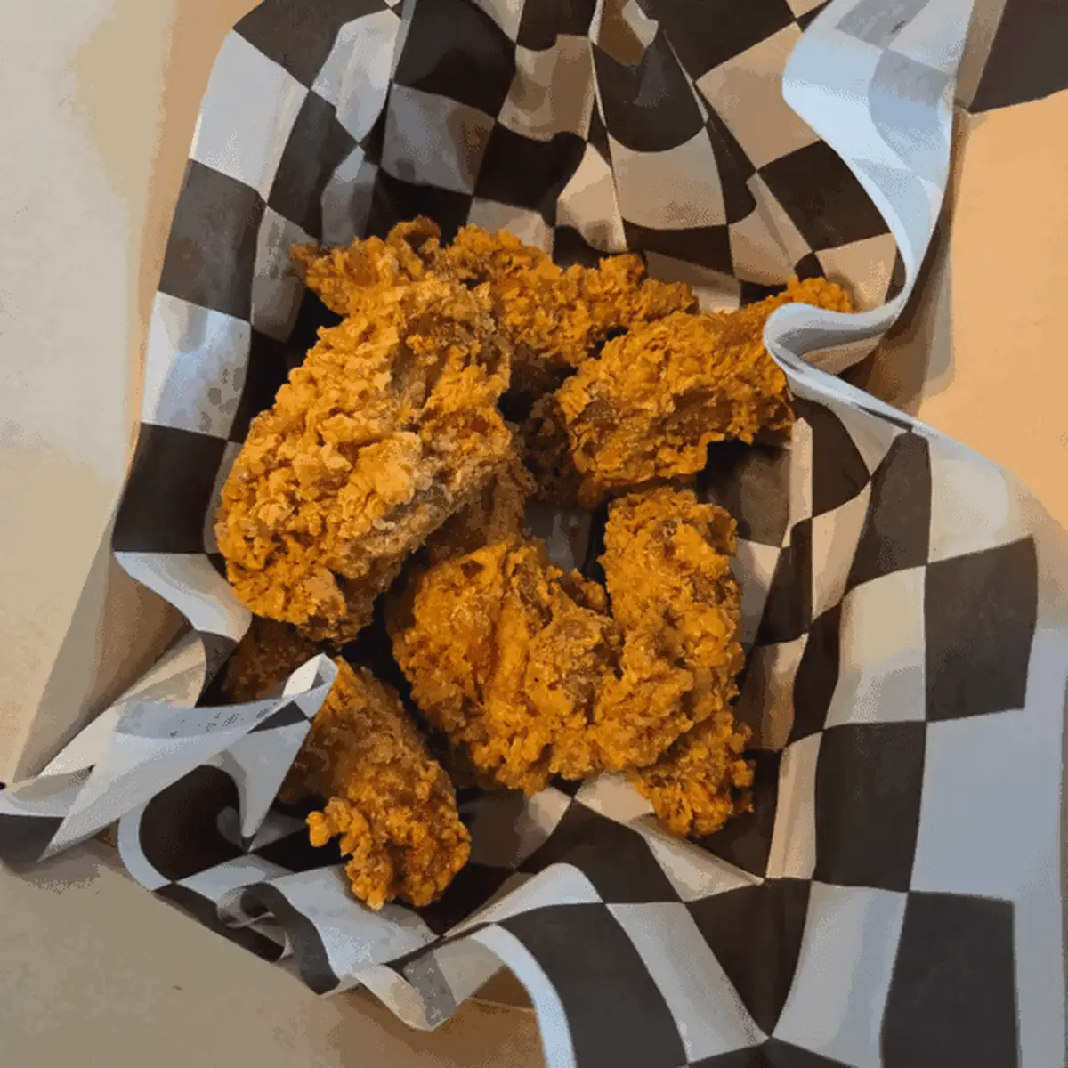 Korean Fried Chicken with Fries