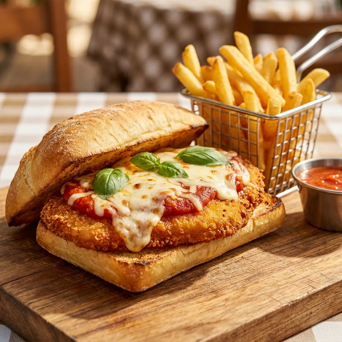 Chicken Parm with Fries