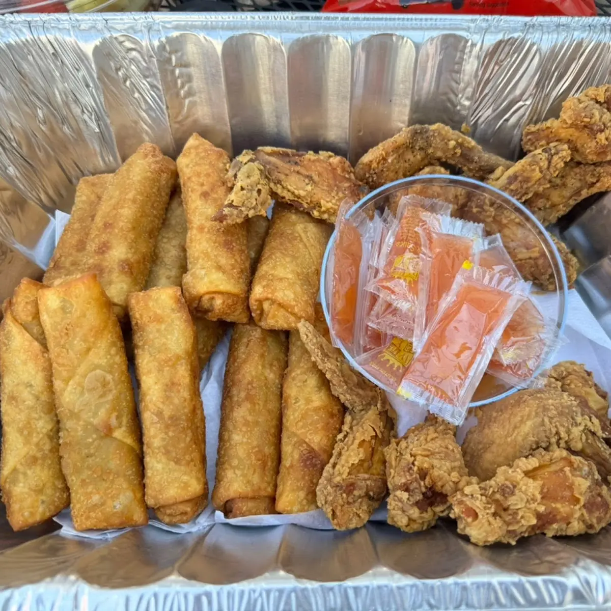 Egg Rolls & Chicken Wings