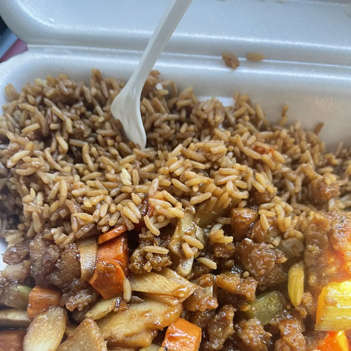 Garlic Chicken with Fried Rice