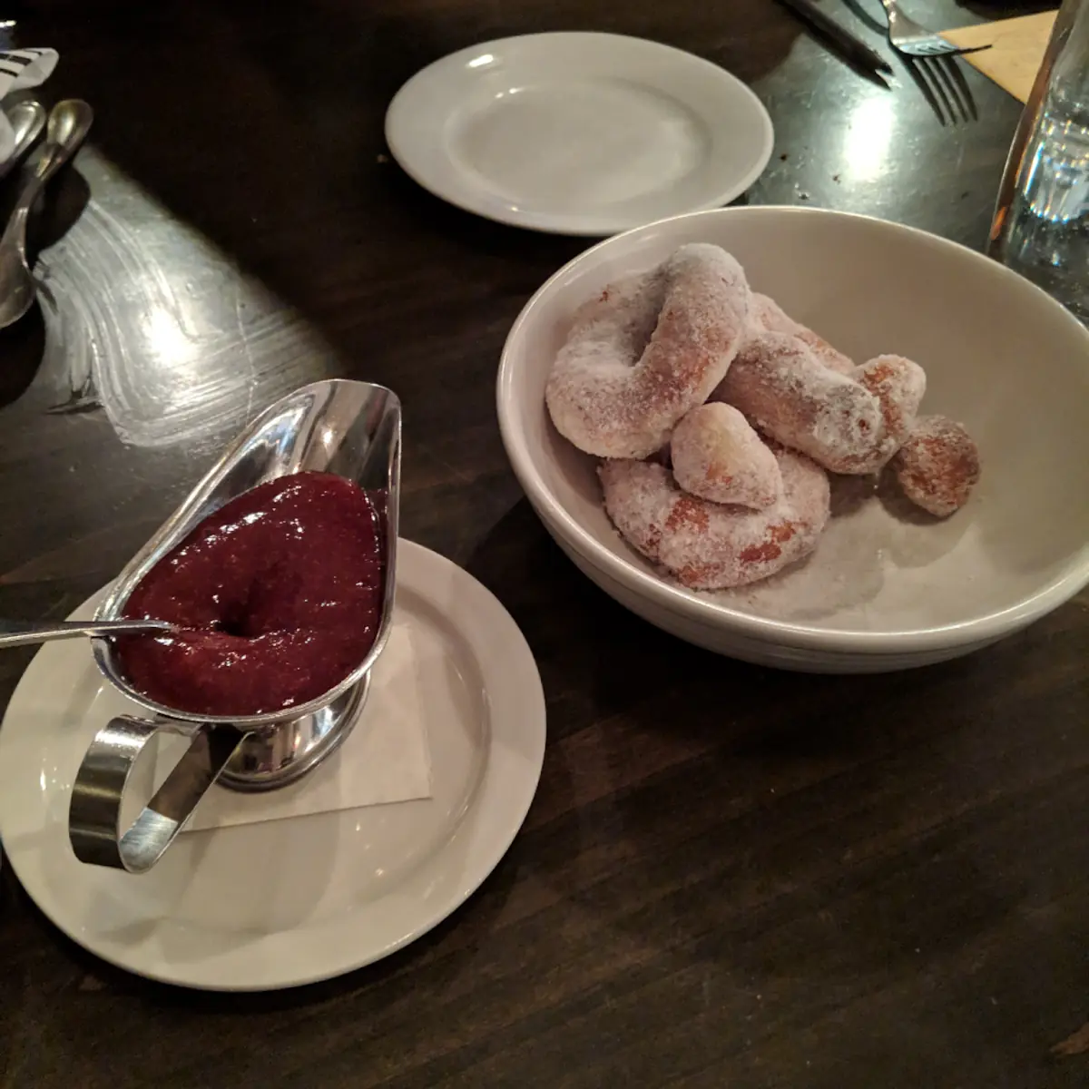 Donuts with Strawberry Jam