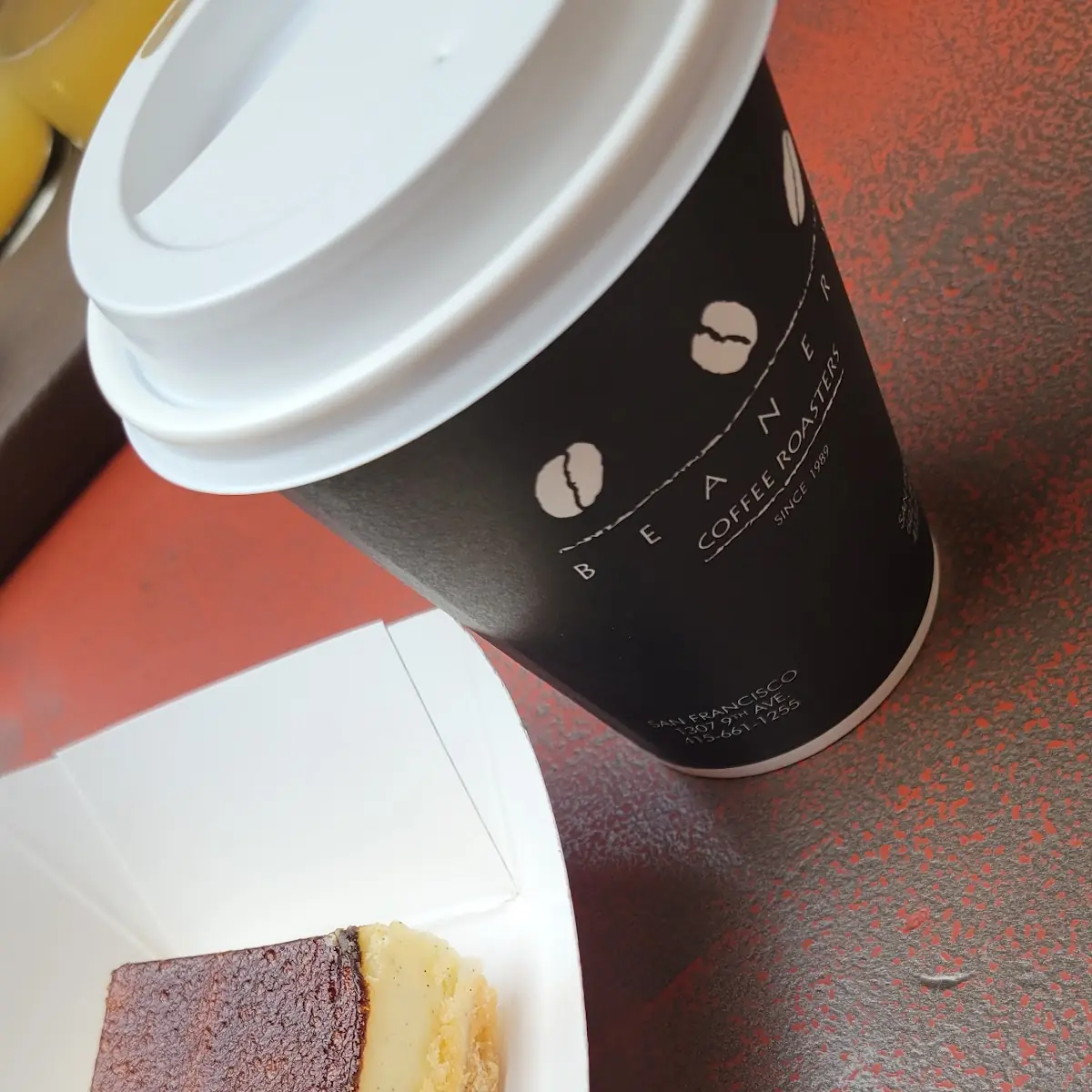 Creme Brulee Cheesecake and Coffee