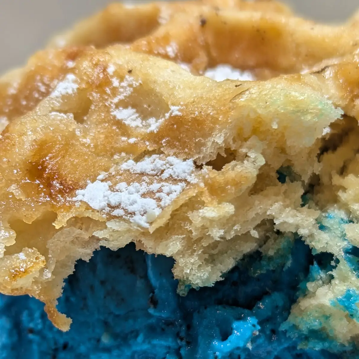Cookie Monster Ice Cream and Waffle Cone