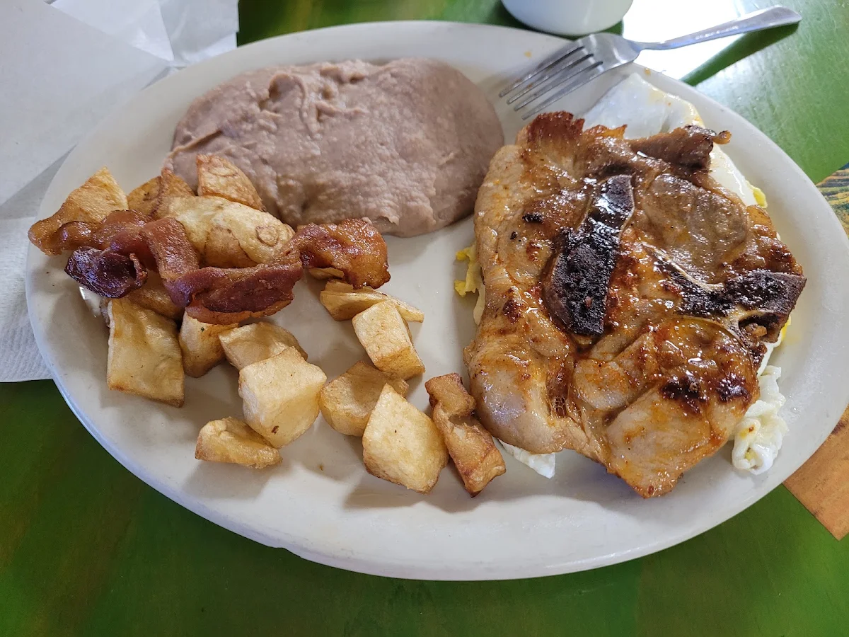 Pork Chops Breakfast Plate