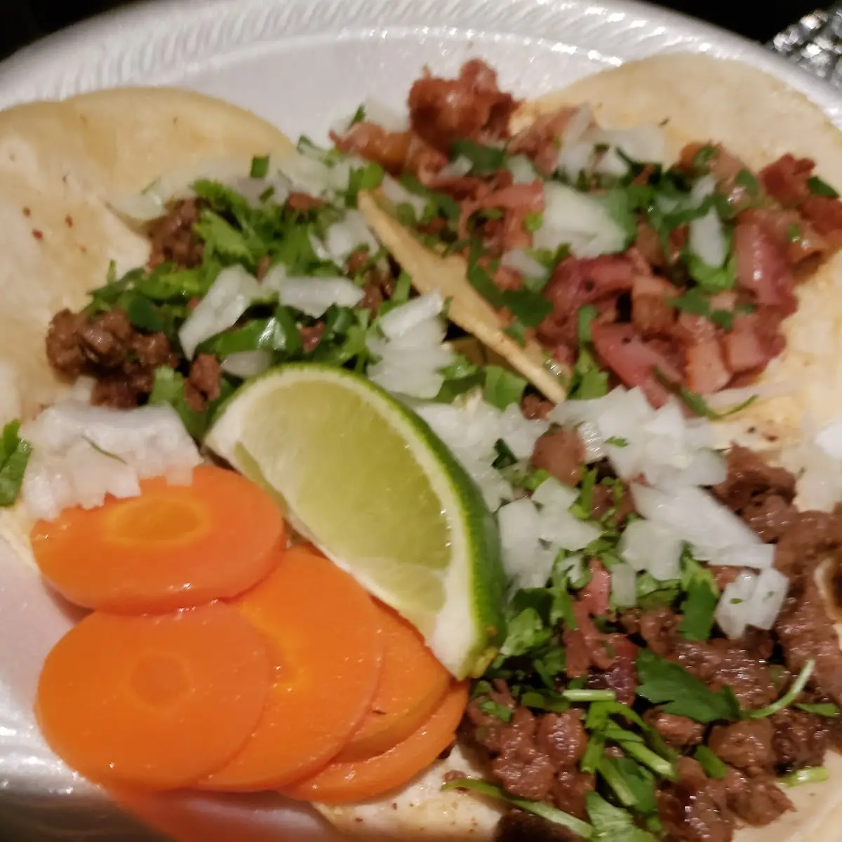 Chorizo and Carne Asada Taco