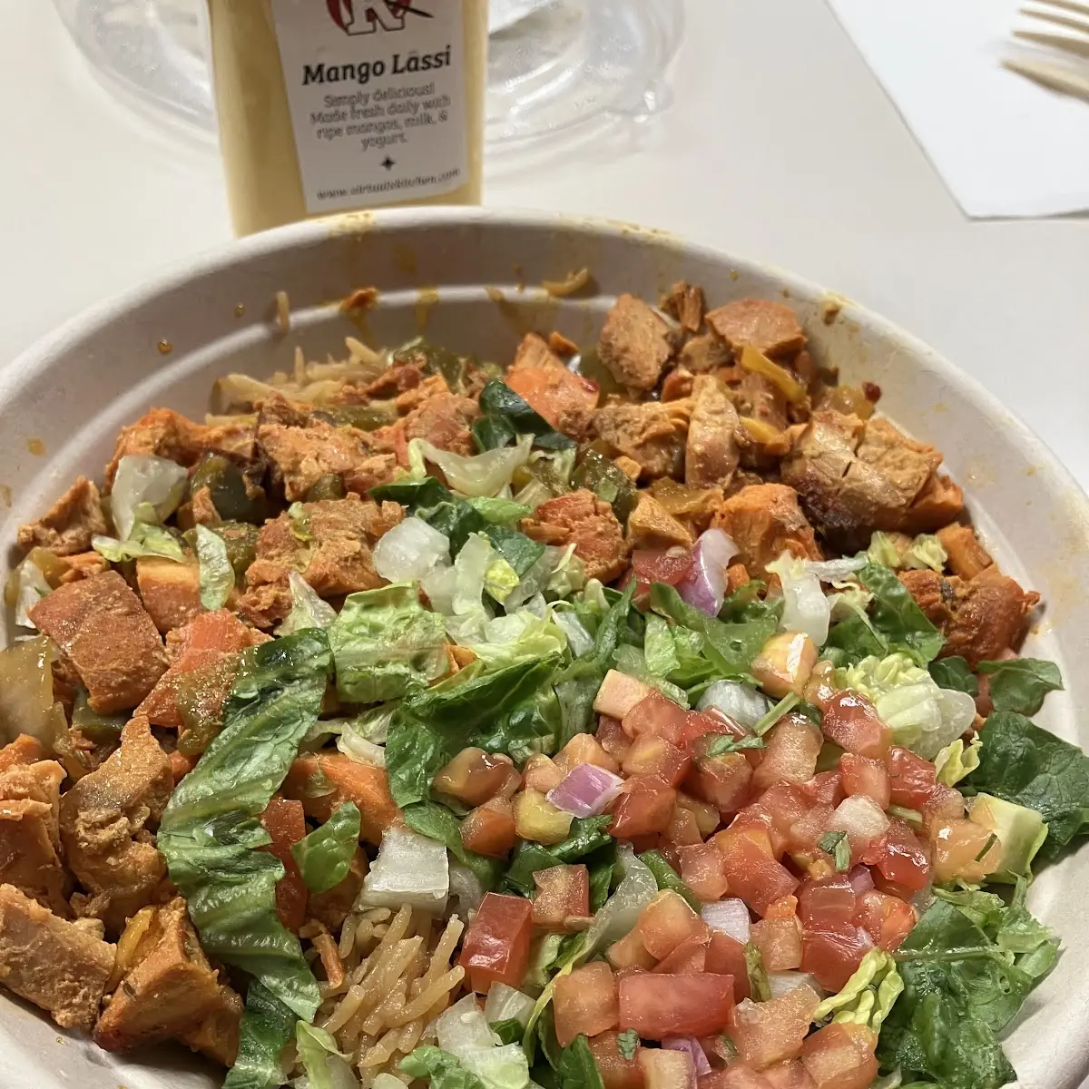 Spicy Chicken over Rice