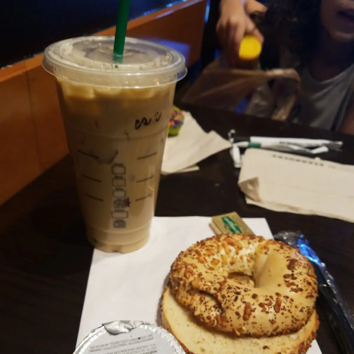 Everything Bagel with Cream Cheese or Butter