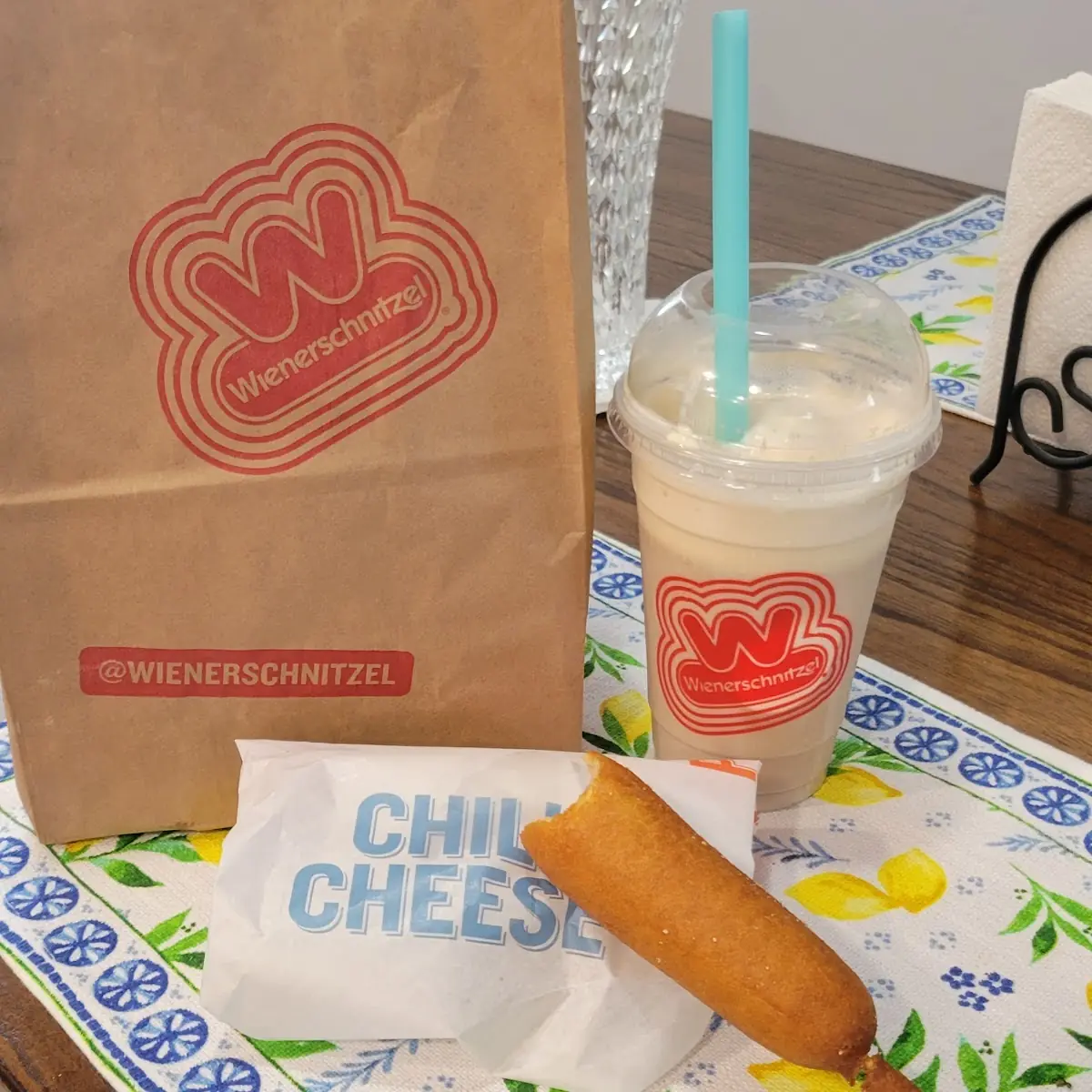 Chili Cheese Dog Corn Dog and Rootbeer Float