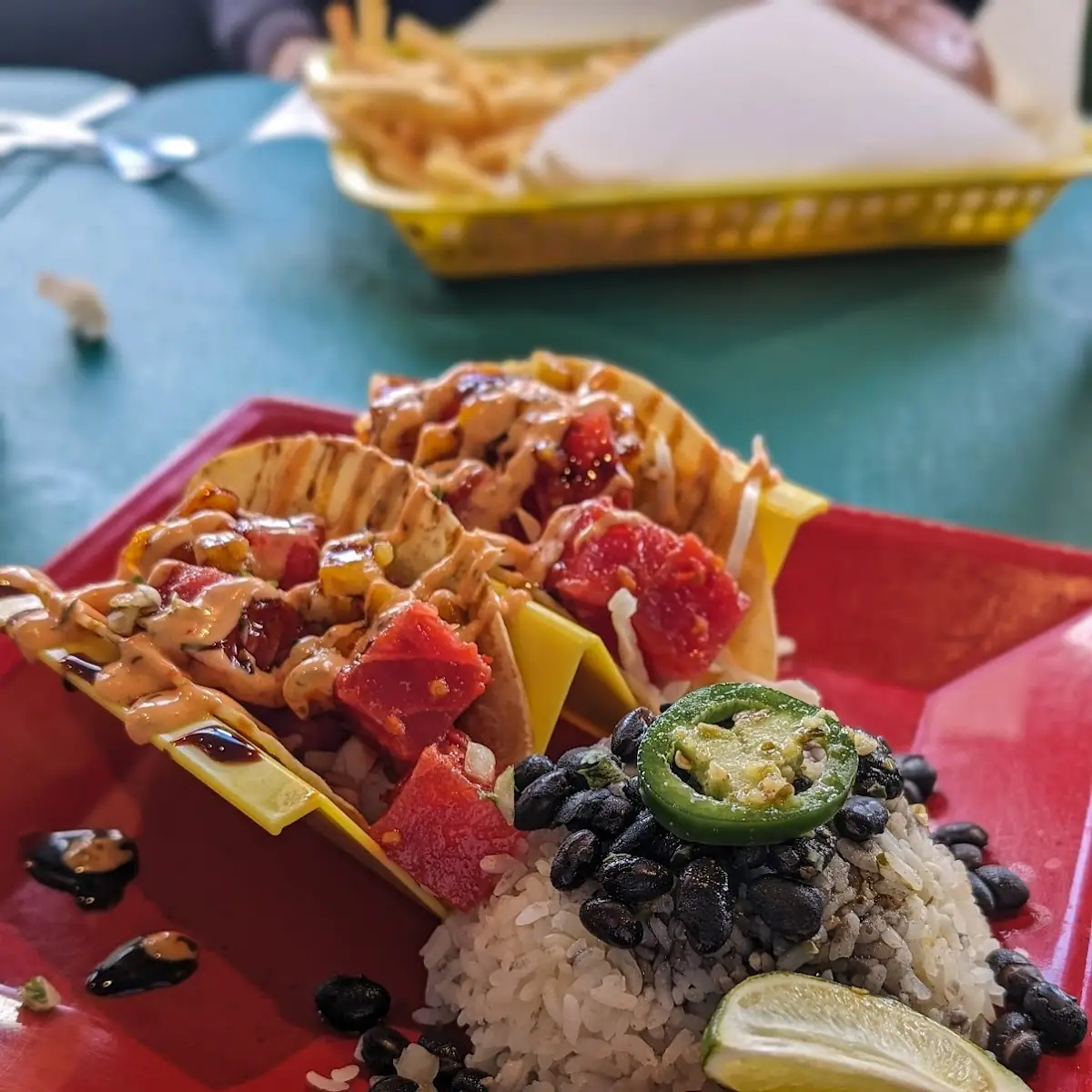 Spicy Tuna Taco