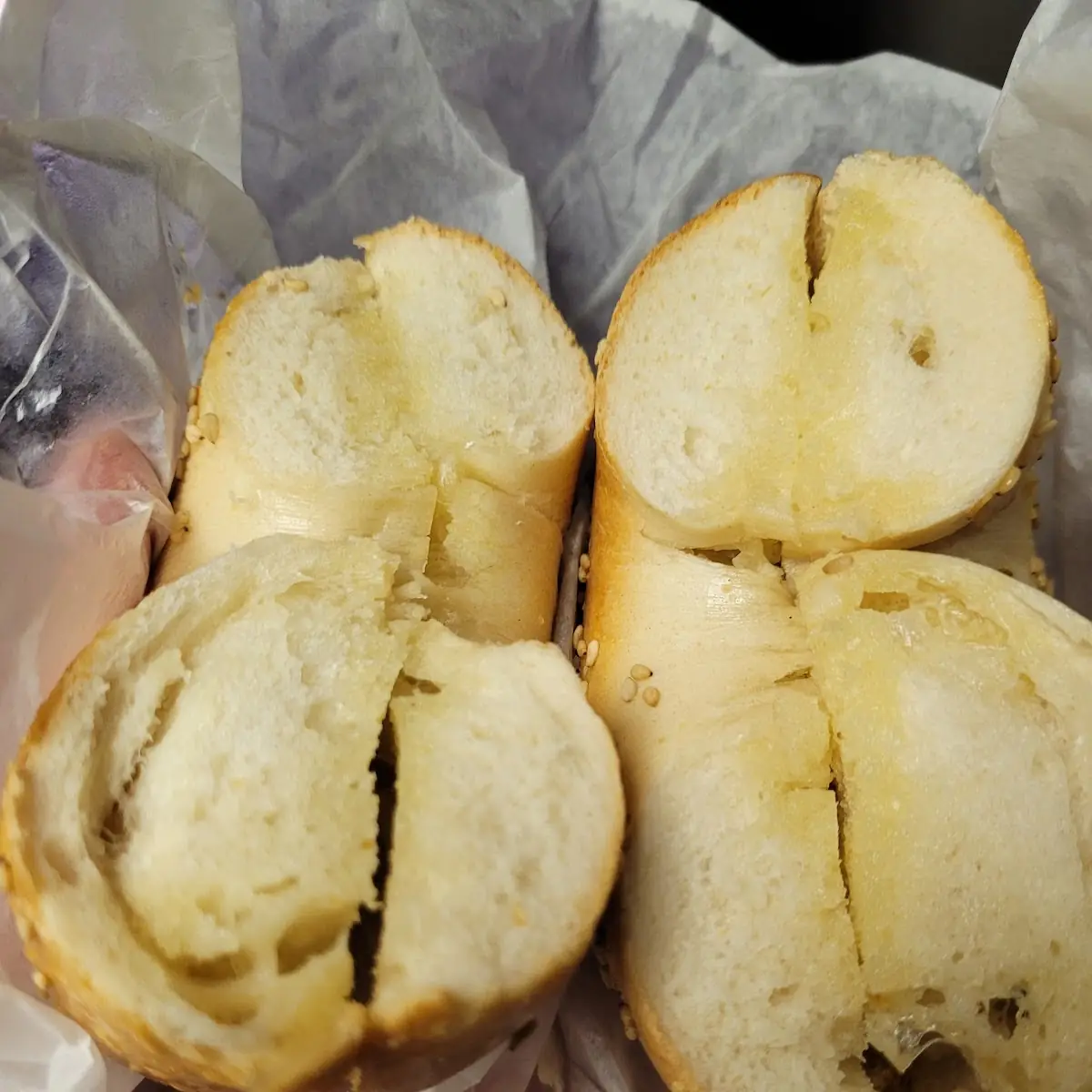Sesame Bagel with Butter