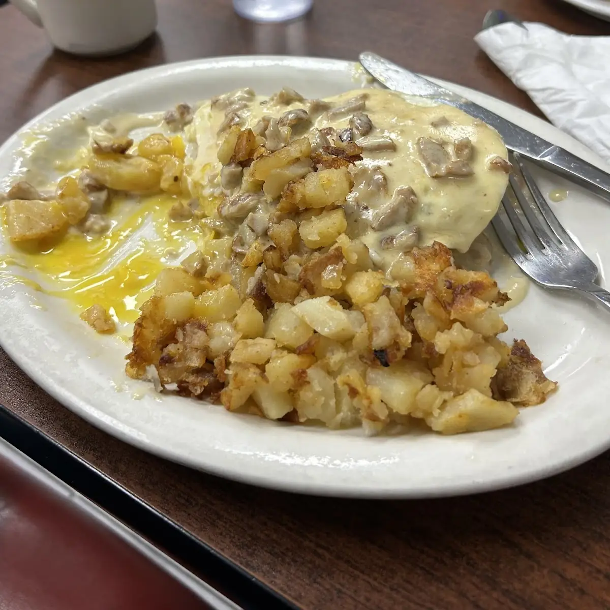 Sausage Egg and Gravy
