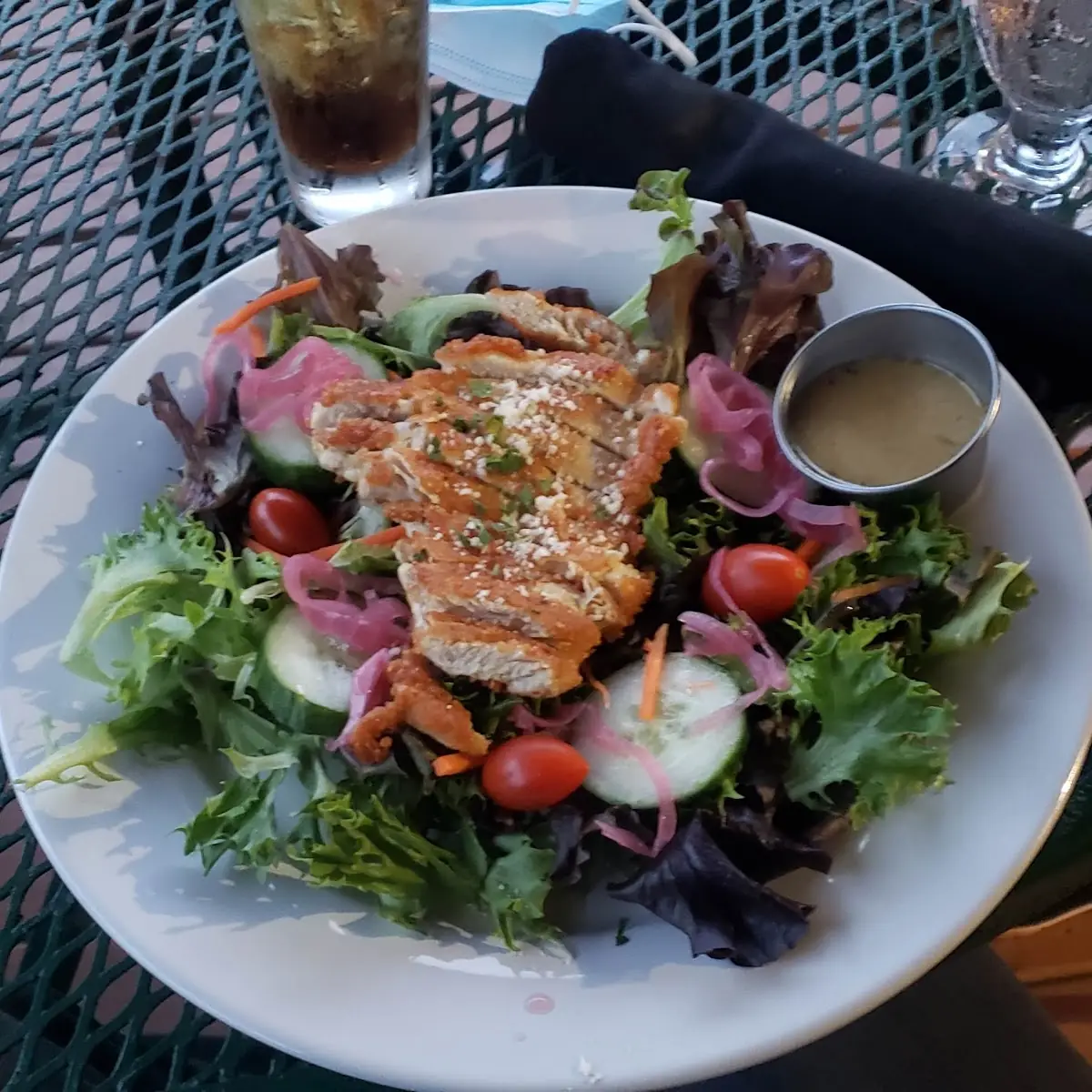 Parmesan Crusted Chicken Salad