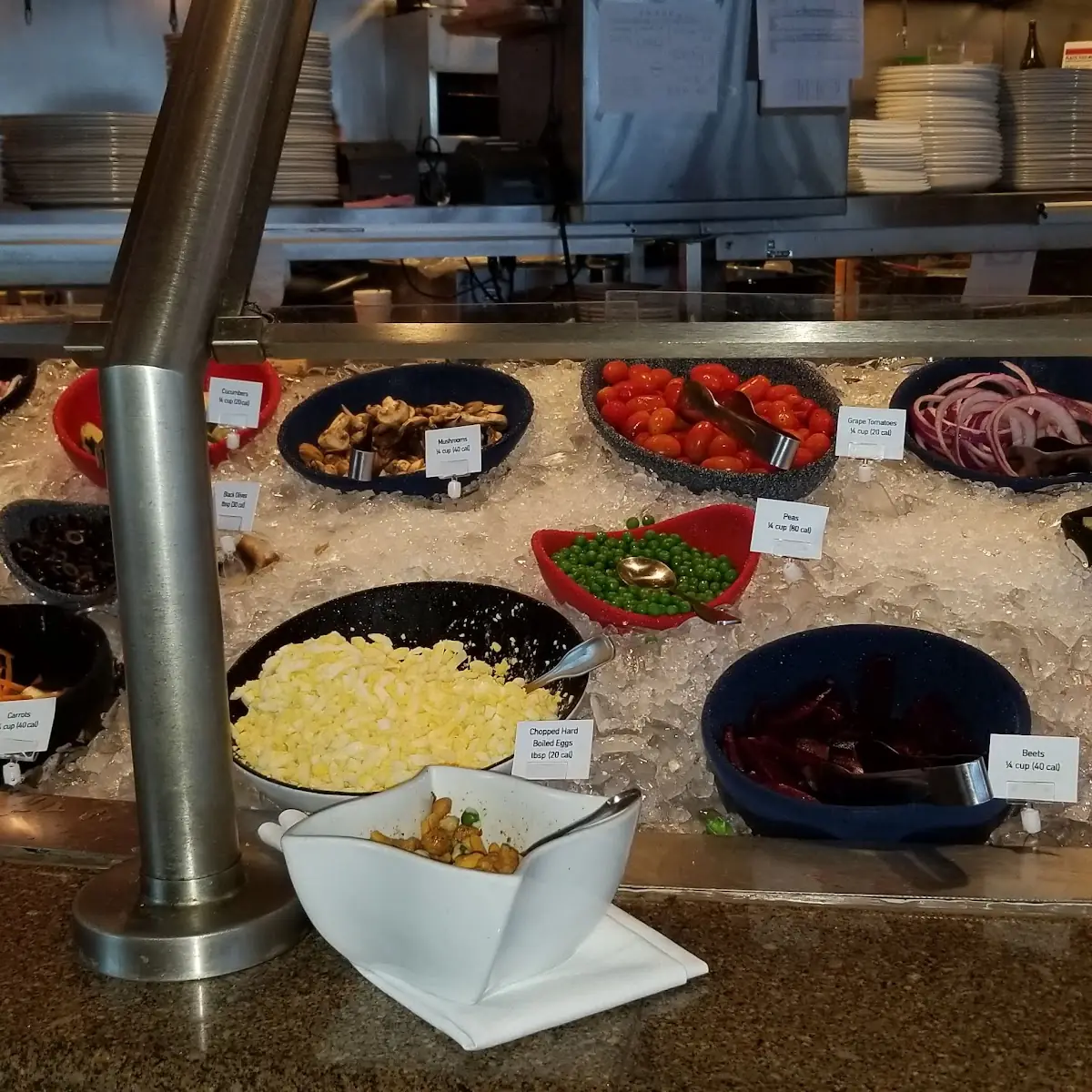 Chart House Salad Bar with an Entrée 8 5 à La Carte 15 Calories Available at Salad Bar