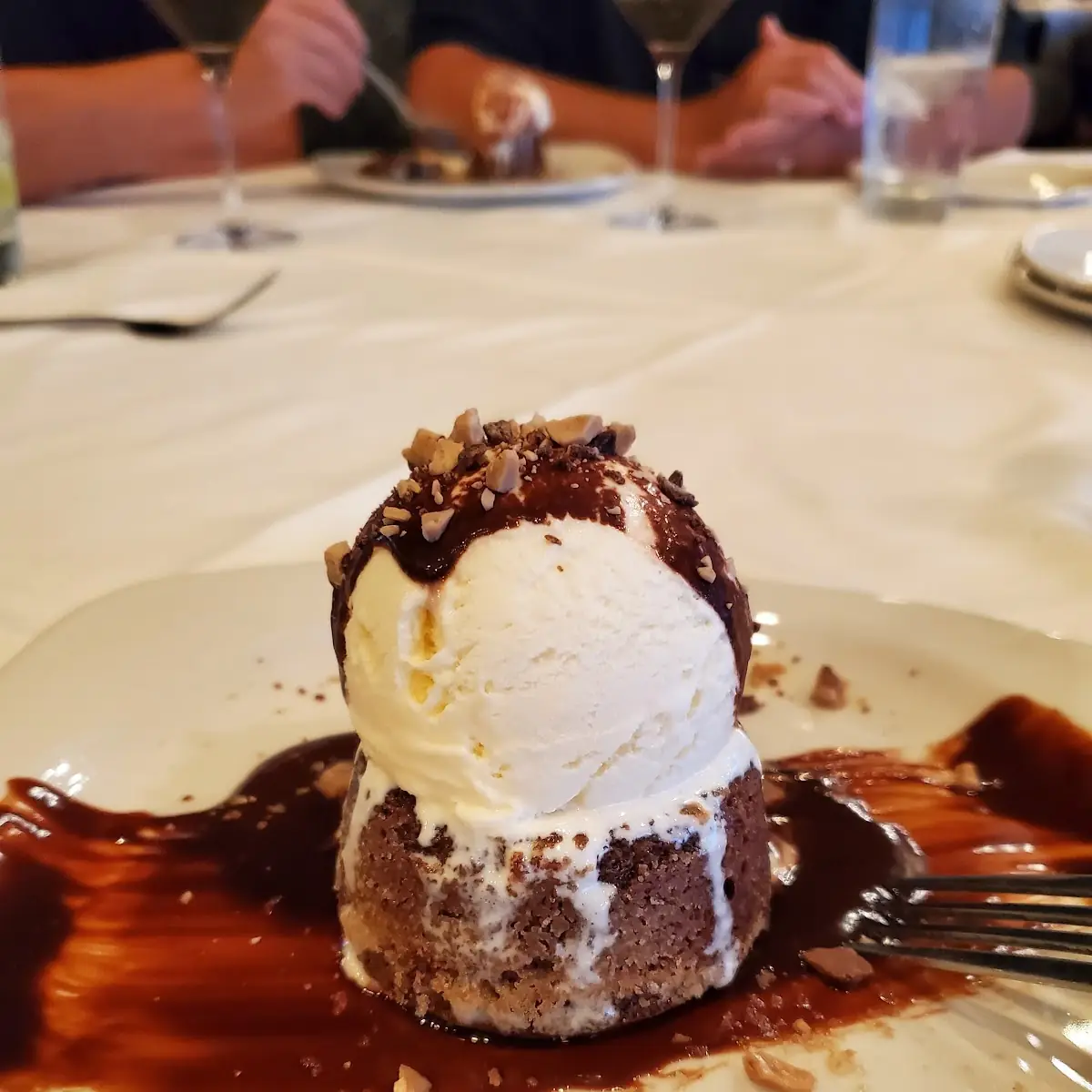 Molten Lava Cake and Ice Cream