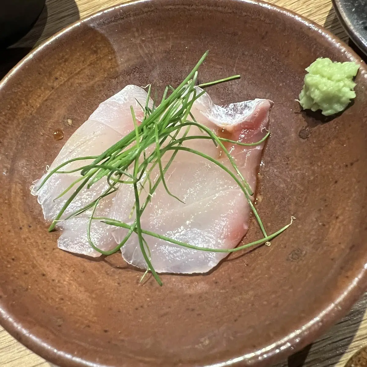 Hamachi Sashimi with Wasabi