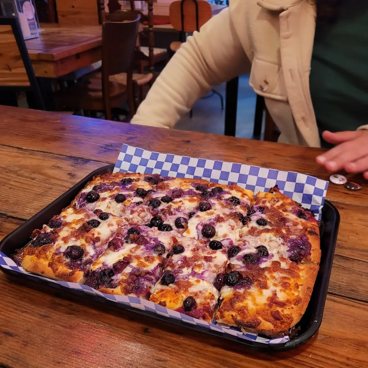 Blue Cheese Blueberry Pizza