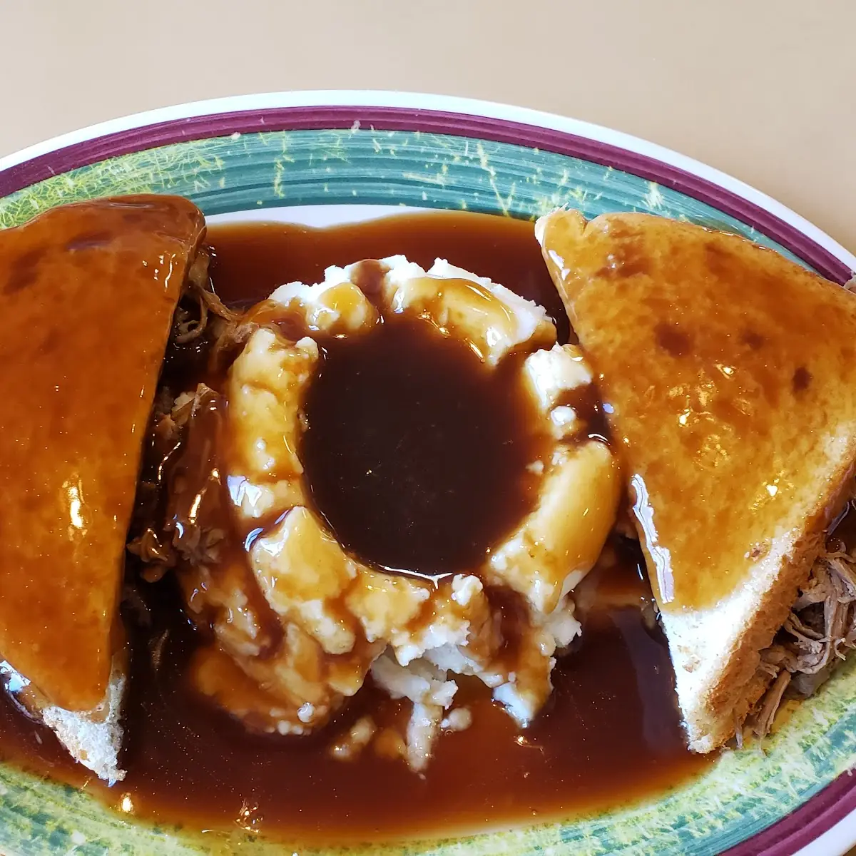Open Faced Roast Beef Sandwich
