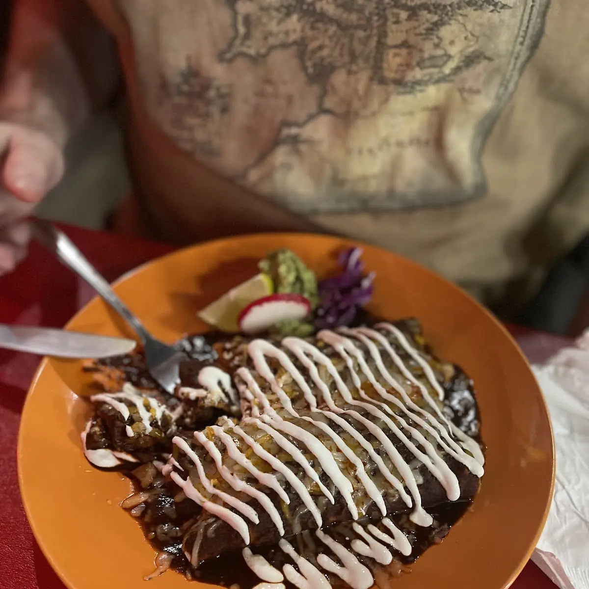 Mole Enchiladas
