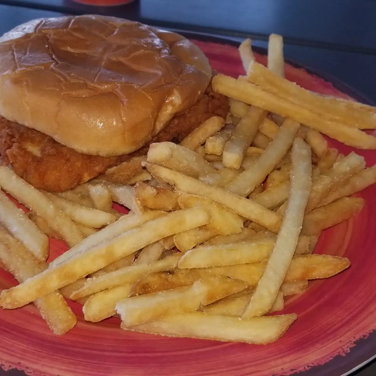 Fried Chicken Sandwich with Fries