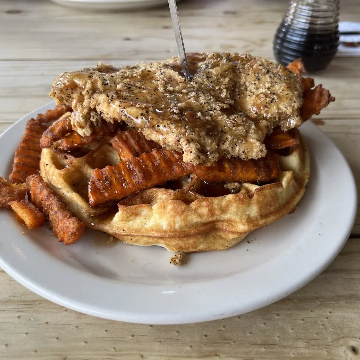 Chicken and Waffles Single