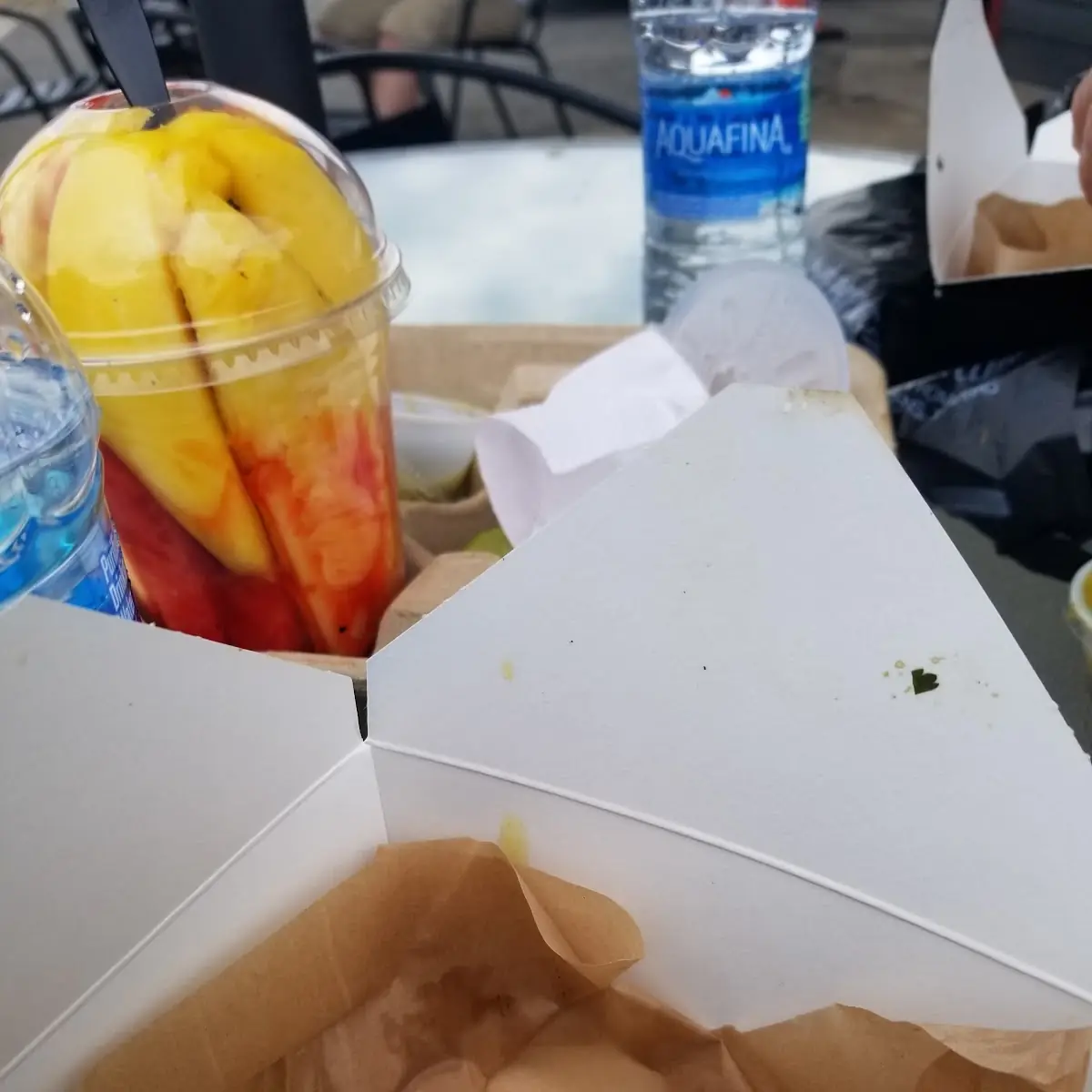 Street Tacos and Fruit Cup