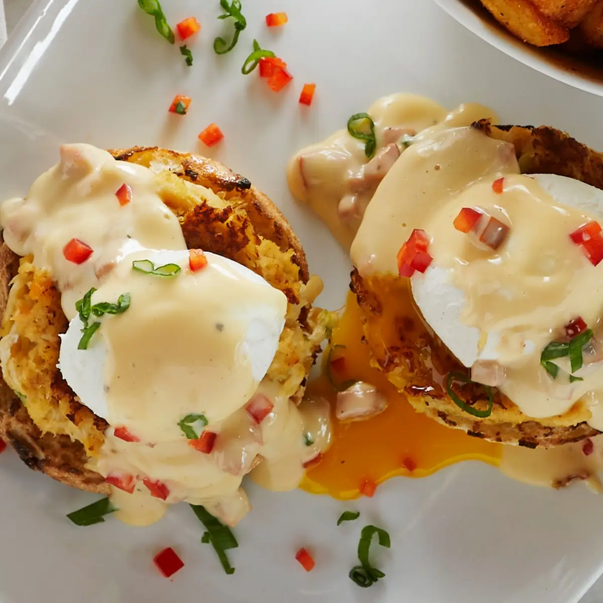Broken Egg Chicken & Biscuit Sandwich
