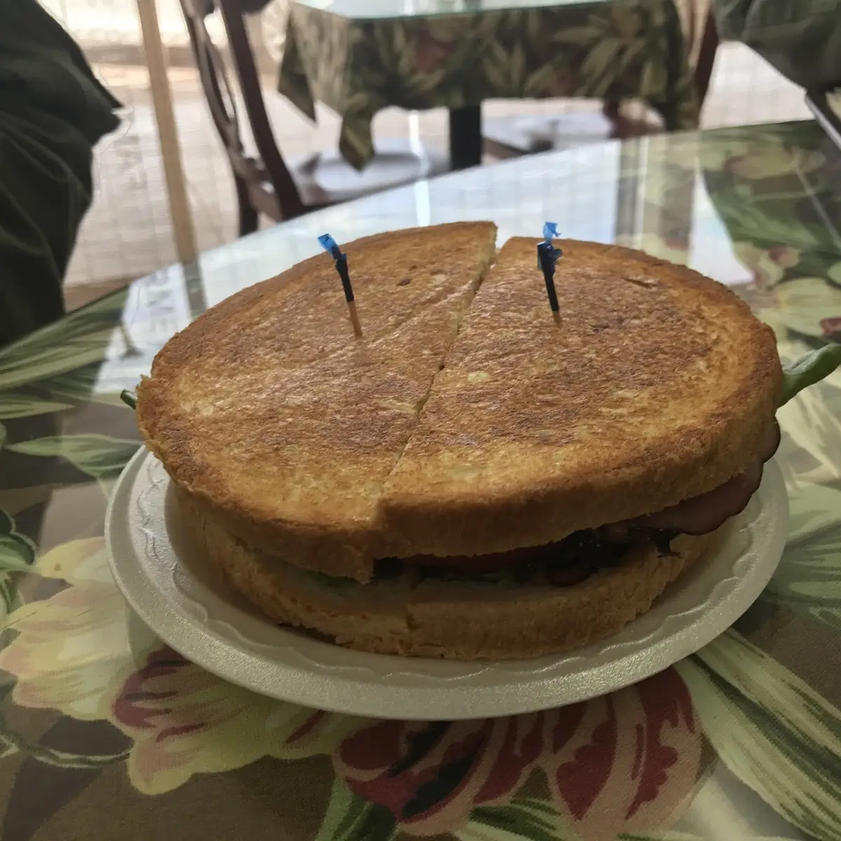 Club Sandwich on White