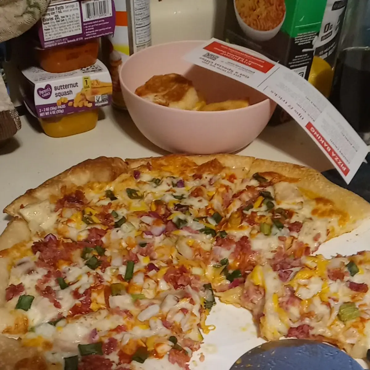 Buffalo Ranch Chicken Pizza