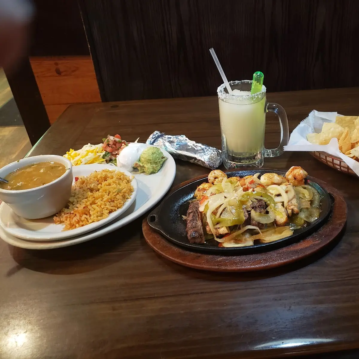 Chicken Shrimp Beef Fajitas