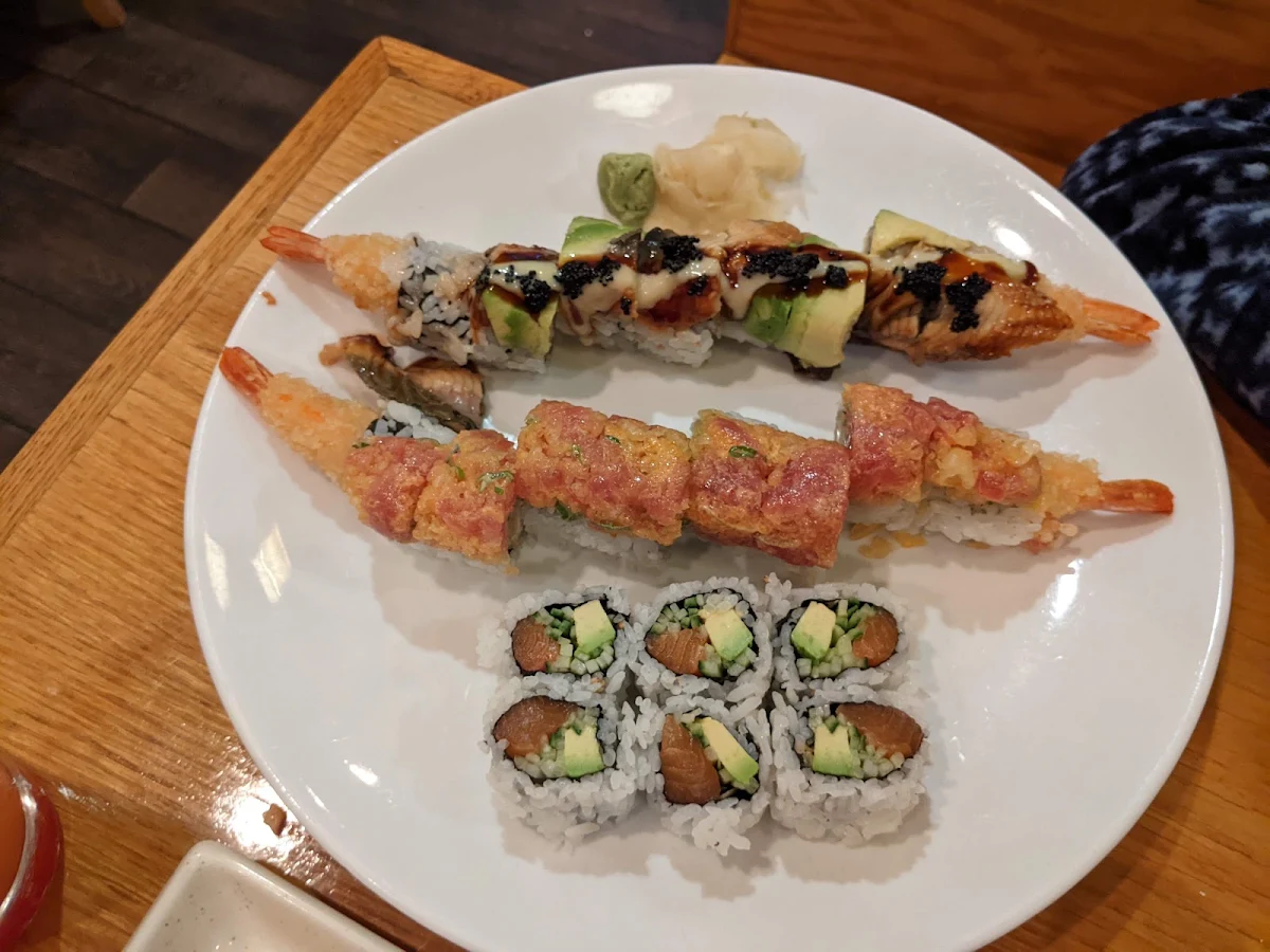 Sunset Roll Black Dragon Roll Alaska Roll