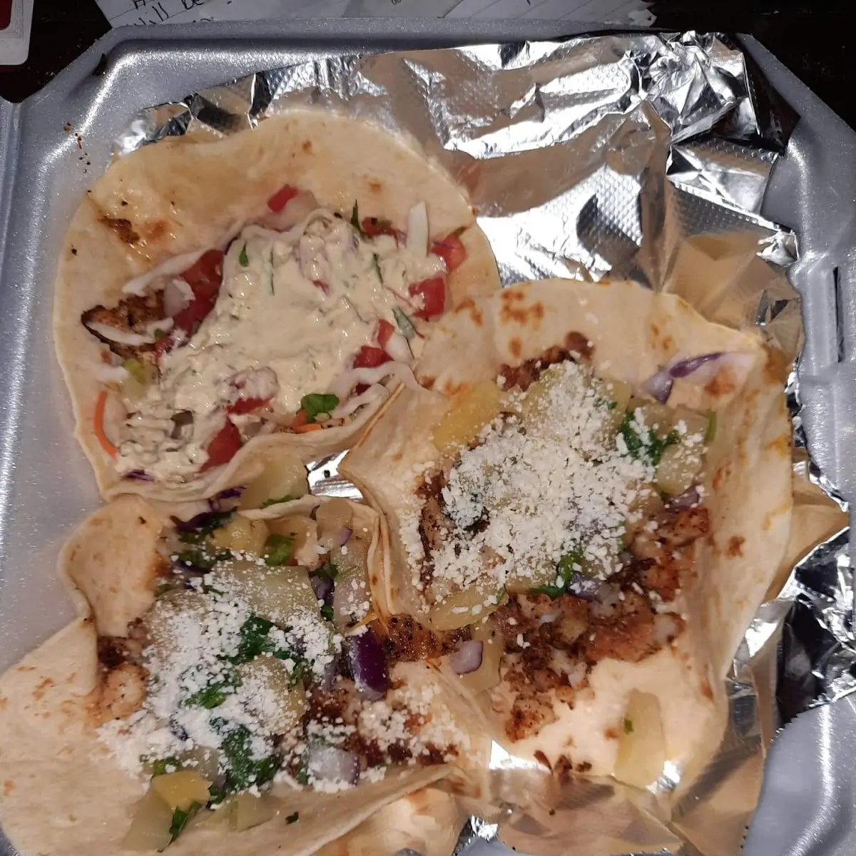 Shrimp Tacos Shrimp and Fish RCE and Beans
