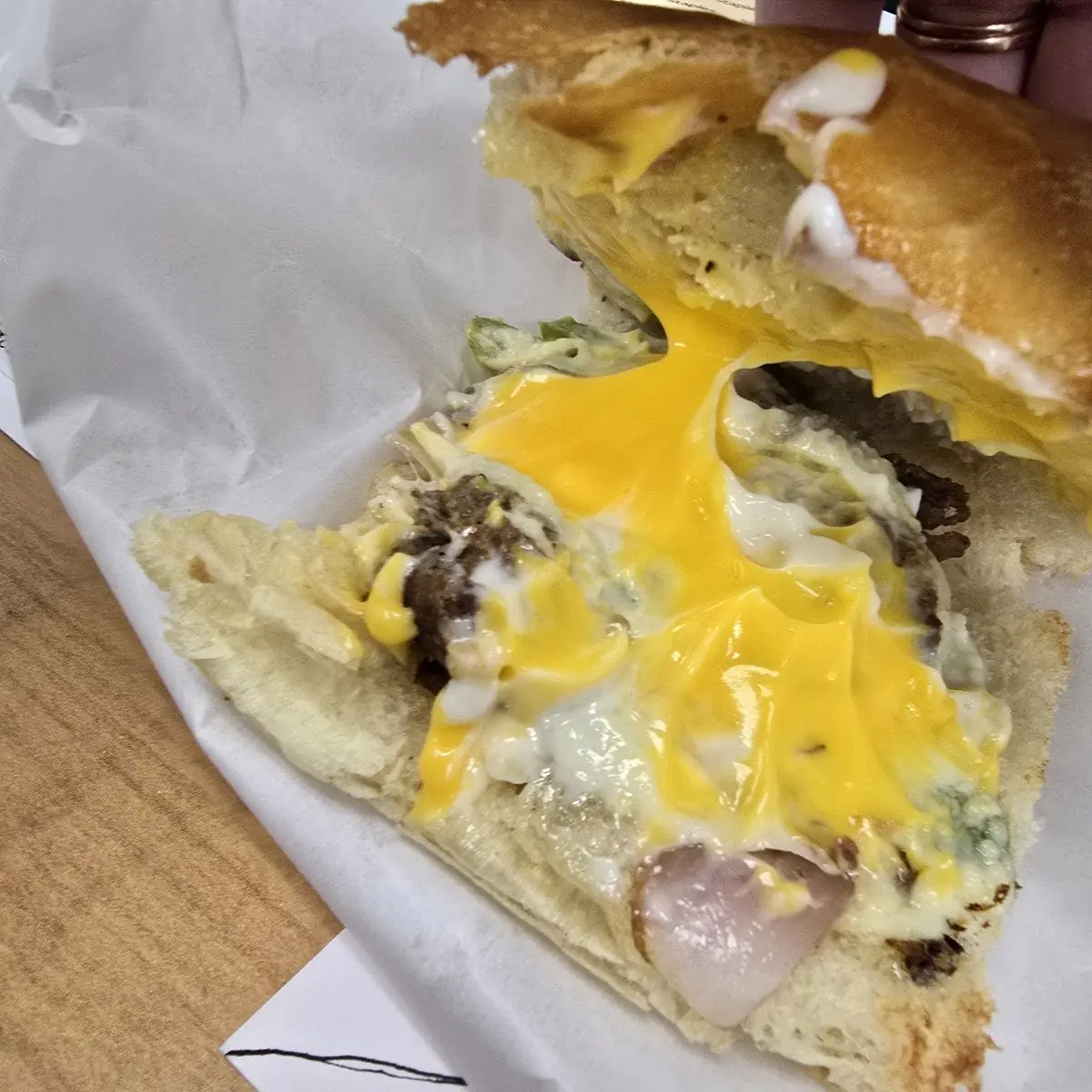 Philly Cheesesteak with Cheese Sauce