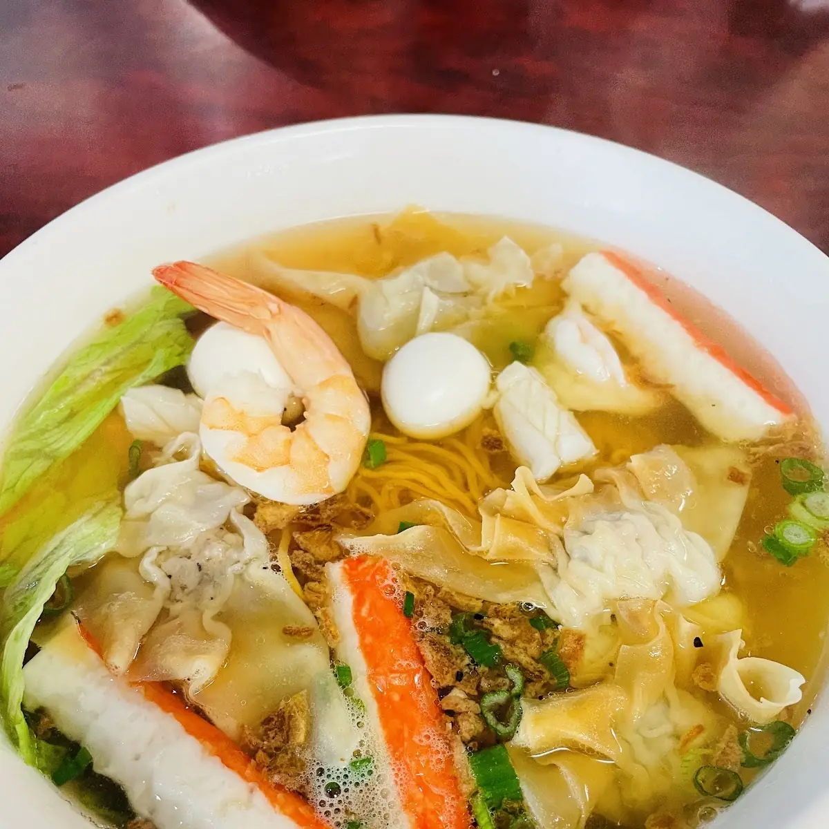 Egg Noodle Soup Combination