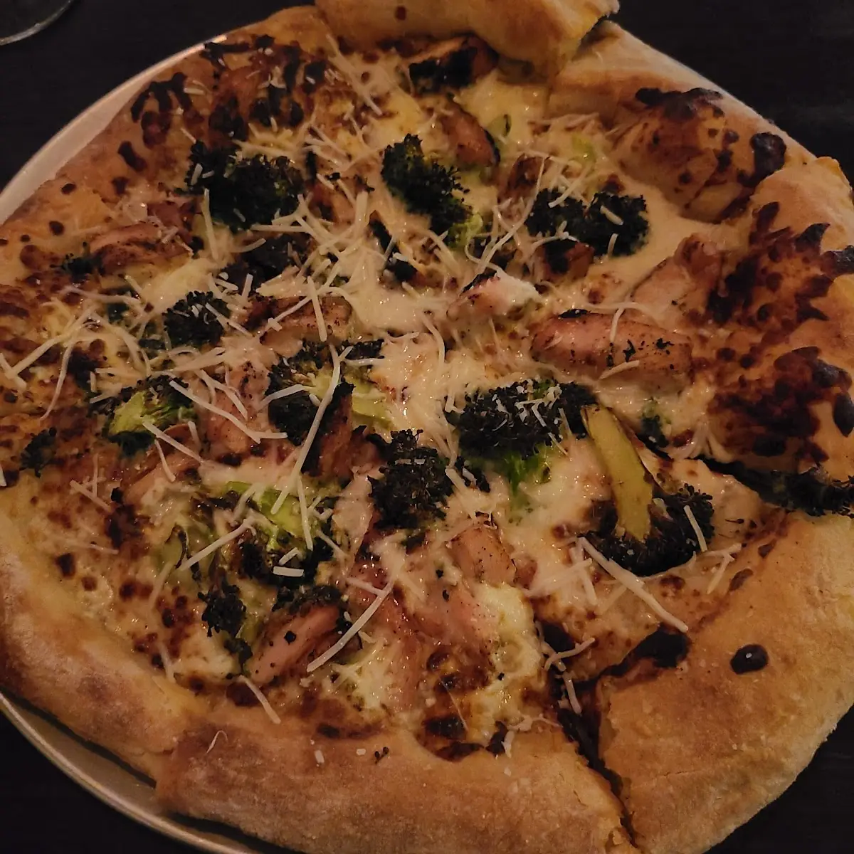 Chicken Alfredo Pizza
