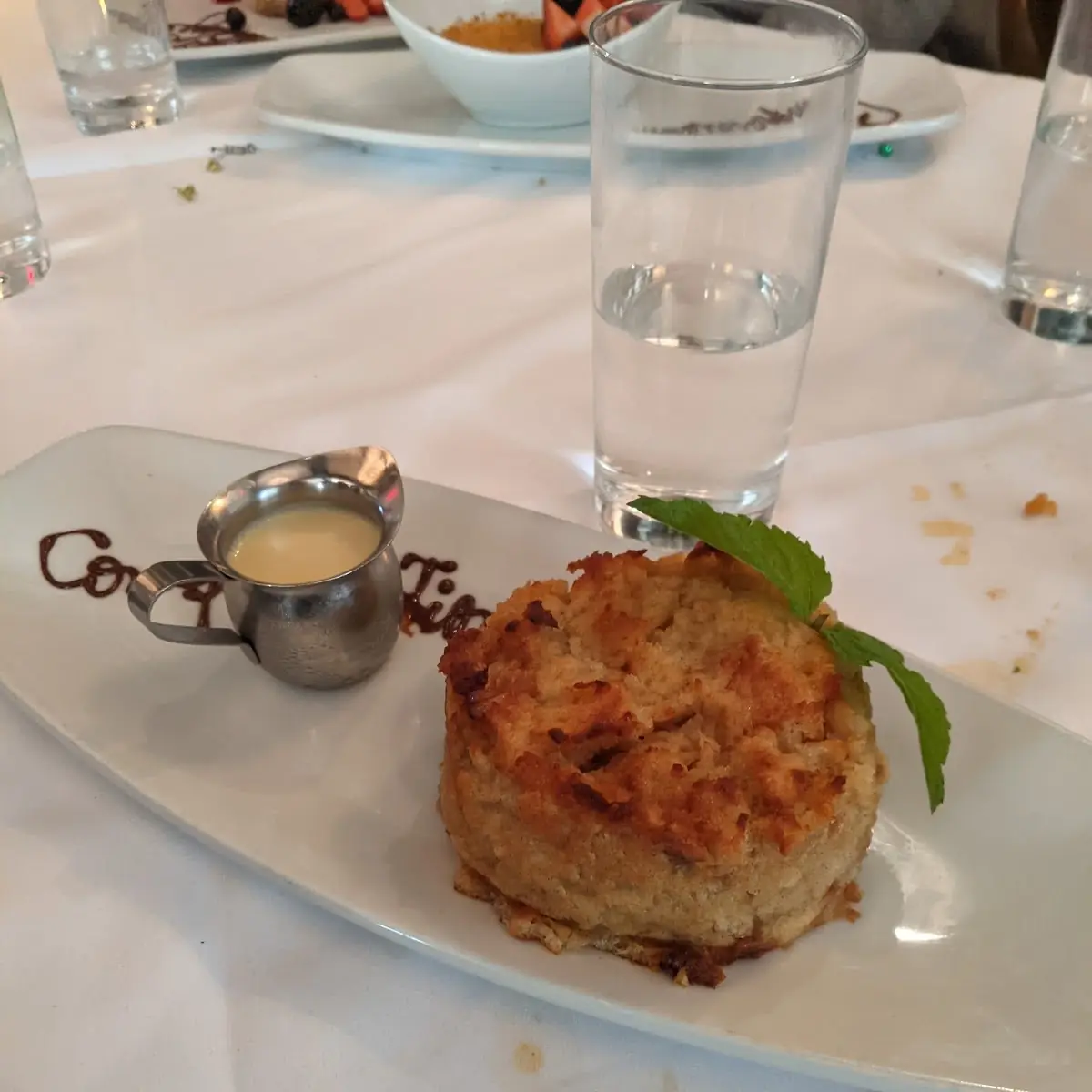 Bread Pudding w Whiskey Sauce
