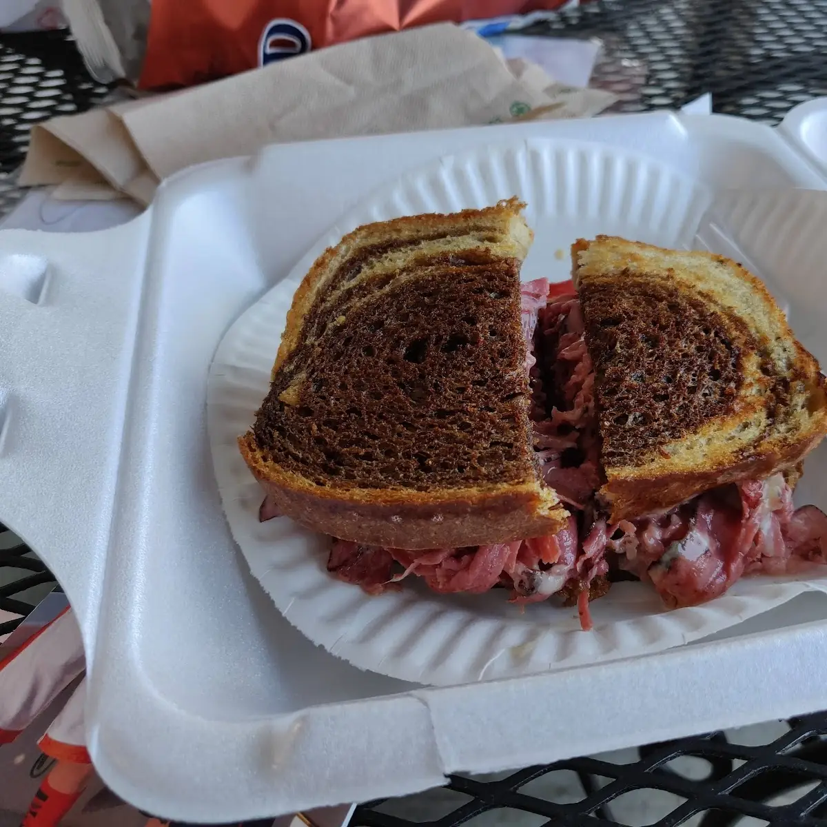 Dressing on Marble Rye