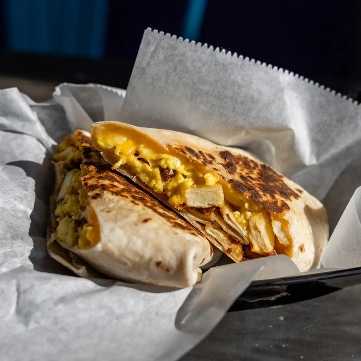 The Happy Place Breakfast Burrito