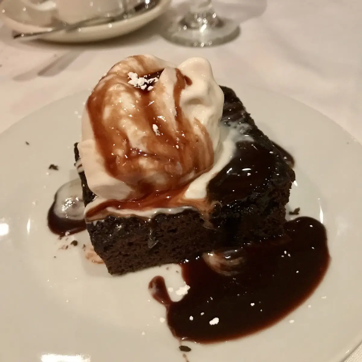 Chocolate Brownie a La Mode